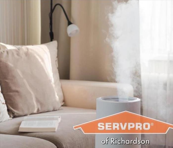 Humidifier in home living room
